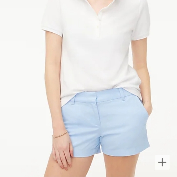 J.Crew Factory Classic Chino 3.5" In Pale Chambray Size 8 - Picture 1 of 11